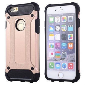 Super kova muovi ja TPU-kuori iPhone 5 / iPhone 5S / iPhone SE 2013:lle - Rose Gold