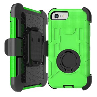 Hard Shield Case vyöpidikkeellä iPhone 7 / iPhone 8:lle - Vihreä