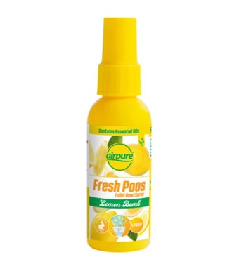 AirPure Fresh Poos Toiletspray - Lemon Bomb - 1 kpl