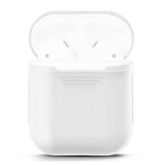 Pehmeä AirPods-silikonisuojus - valkoinen