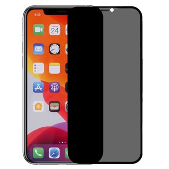 iPhone 11 Pro Max Yksityisyydensuojan Näytönsuoja - Musta Reuna