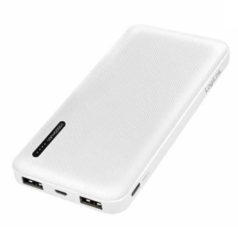 LogiLink - Kannettava Powerbank 10000 mAh - Microusb + USB-C