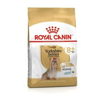 Rehu Royal Canin Yorkshire Terrier 8+ Linnut 1,5 Kg Aikuisten