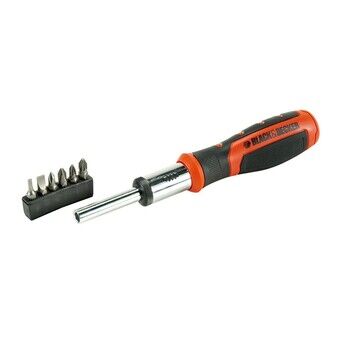 Bit set with screwdriver Black & Decker BDHT0-62129 6 Kappaletta