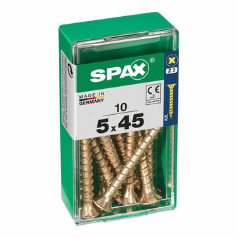 Ruuvilaatikko SPAX 4081020500451 Puuruuvi Litteä pää (5 x 45 mm) (5,0 x 45 mm)