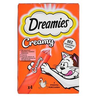 Snack for Cats Dreamies Creamy 4 x 10 g Kana