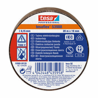 Eristysteippi TESA Tesaflex 53988 Ruskea (20 m x 19 mm)