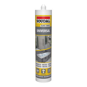 Silikoni Soudal 103184 Universaali Valkoinen 280 ml