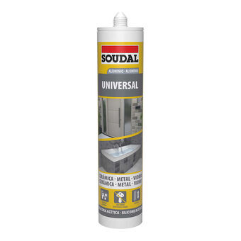 Silikoni Soudal 115924 Universaali Hopeinen 280 ml