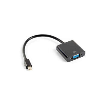 Mini DisplayPort - VGA Adapteri Lanberg AD-0006-BK Musta 20 cm