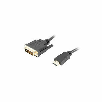 HDMI - DVI adapteri Lanberg CA-HDDV-20CU-0018-BK Musta 1,8 m