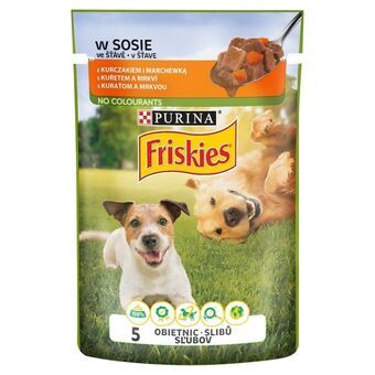 Kostea ruoka Purina Friskies Kana Porkkana 100 g