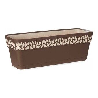 Self-watering planter Cloe Ruskea Muovinen (19 x 17 x 49,5 cm)