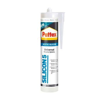 Silikoni Pattex Silicon 5 Universaali Valkoinen 280 ml