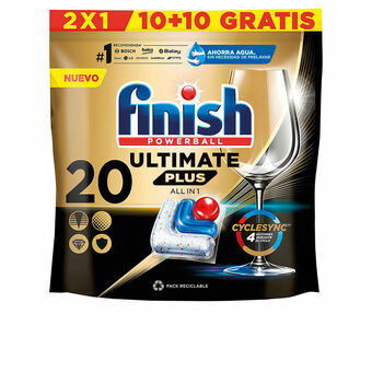 Astianpesukonetabletit Finish Ultimate Plus (20 osaa)