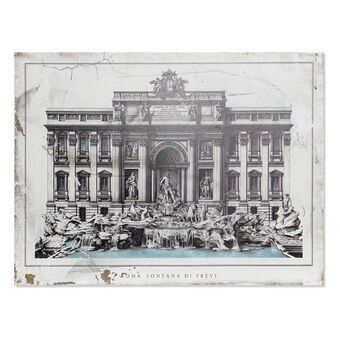 Maalaus DKD Home Decor Roma Fontana Di Trevi Puu Perinteinen (80 x 3 x 60 cm)