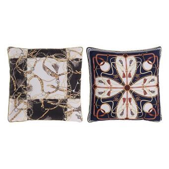 Tyyny DKD Home Decor Polyesteri Monivärinen (2 pcs) (40 x 40 cm)