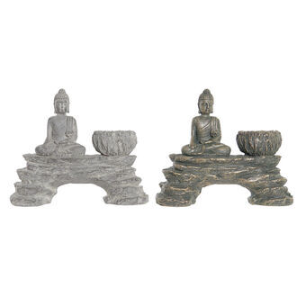 Koristehahmo DKD Home Decor Hartsi Itämainen Buddha (2 pcs)