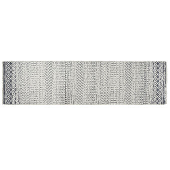 Matto DKD Home Decor Valkoinen Harmaa Polyesteri Puuvilla (60 x 240 x 1 cm)