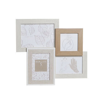 Kuvakehys DKD Home Decor Kristalli Puu MDF (37 x 3 x 35 cm) (3 pcs)