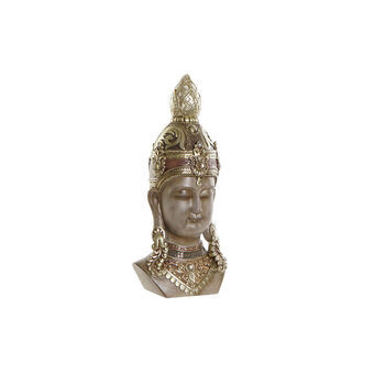 Koristefiguuri DKD Home Decor Kullanruskea Buddha Resin (17 x 12 x 36 cm)