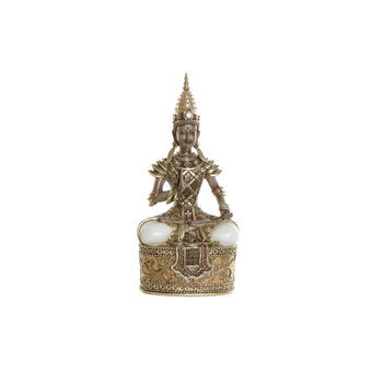 Koristefiguuri DKD Home Decor Kullanruskea Buddha Resin (13 x 7 x 27 cm)