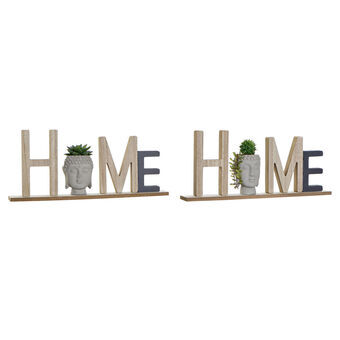 Koristehahmo DKD Home Decor MDF (38 x 5 x 16,5 cm) (2 osaa)