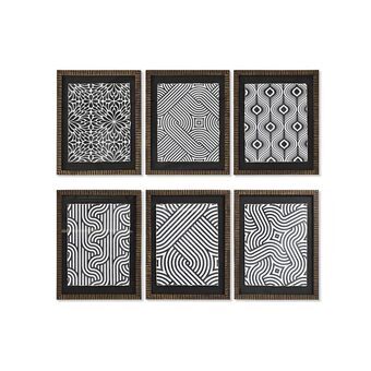 Maalaus DKD Home Decor Moderni Biometrinen (33 x 2 x 43 cm) (6 osaa) (12 osaa)