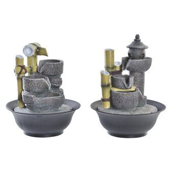 Garden fountain DKD Home Decor Hartsi Bambu Itämainen (21 x 21 x 26 cm) (2 osaa)