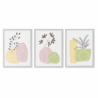 Maalaus DKD Home Decor Maljakko (30 x 1,8 x 40 cm)