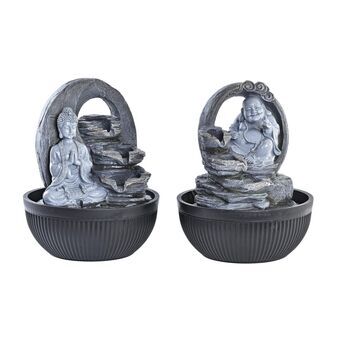 Garden fountain DKD Home Decor Buddha Hartsi Itämainen (21 x 21 x 25 cm) (2 osaa)