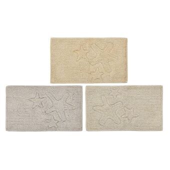 Kylpymatto DKD Home Decor Beige Ruskea Puuvilla Vaaleanruskea (60 x 40 x 1 cm) (3 osaa)