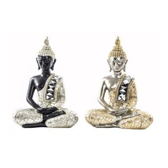 Koristehahmo DKD Home Decor Buddha Hartsi Itämainen (25 x 14 x 34 cm) (2 osaa)