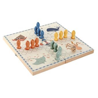 Parchis Home ESPRIT Puu 26 x 13 x 3,3 cm