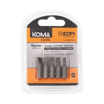 Teräsetti Koma Tools 25 mm Litteä