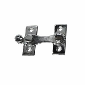 Door Hasp EDM H-muotoinen Teräs Vasen Kromattu (4 cm)