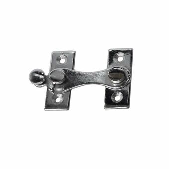 Door Hasp EDM H-muotoinen Teräs Vasen Kromattu (6 cm)