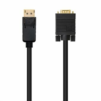 DisplayPort - VGA adapteri NANOCABLE 10.15.4402 Musta 2 m