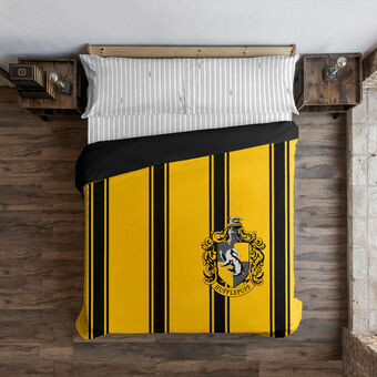 Pussilakana Harry Potter Hufflepuff Keltainen Musta 220 x 220 cm Sänky 135/140