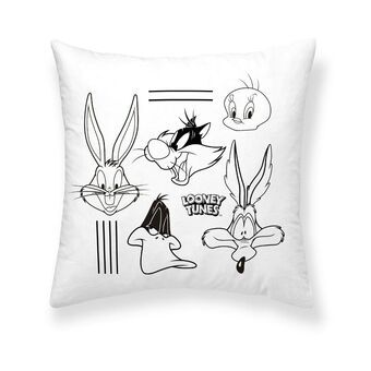 Tyynysuoja Looney Tunes Looney B&w B Valkoinen 45 x 45 cm