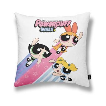 Tyynysuoja Powerpuff Girls Powerpuff A Valkoinen 45 x 45 cm