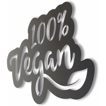 Seinäkoriste Keluly Vegan 100 % Musta Hiiliteräs 43 x 31 x 13,5 cm