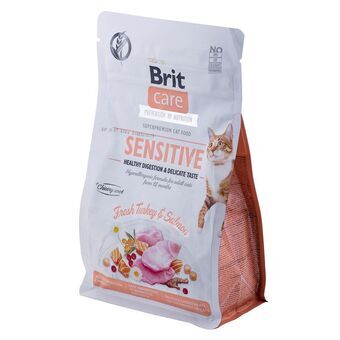 Kissanruoka Brit Care Grain-Free Sensitive Aikuinen Lohi Turkki 400 g