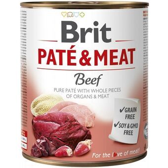 Kostea ruoka Brit Paté & Meat Turkki Nauta 800 g