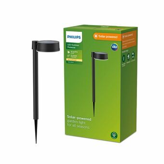 Puutarhan aurinkovaarna Philips Vynce 1,5 W 11,2 x 14,2 x 54 cm Musta Muovinen Pyöreä (2700 K) (Lämmin valkoinen) (1 osaa)