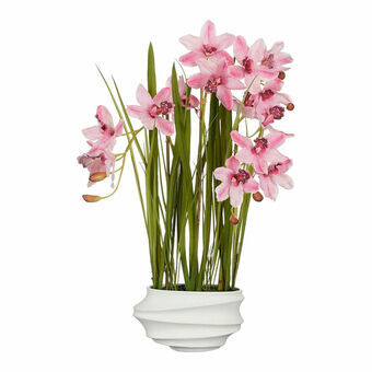 Koristekasvi Mica Decorations Cymbidium Polyesteri Orkidea 81 x 49 x 40 cm Keinotekoinen