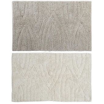 Matto DKD Home Decor Ruskea Beige Puuvilla (2 pcs) (80 x 50 x 50 cm)