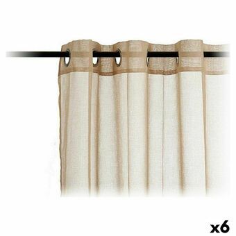 Verhot 140 x 260 cm Beige (6 osaa)