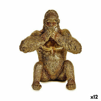 Koristehahmo Gorilla Yoga Kullattu 11 x 18 x 16,2 cm (12 osaa)