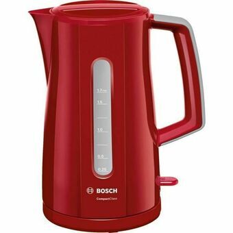 Vedenkeitin BOSCH TWK3A014 Punainen Kyllä Ruostumaton teräs Muovinen Muovinen/Ruostumaton teräs 2400 W 1,7 L